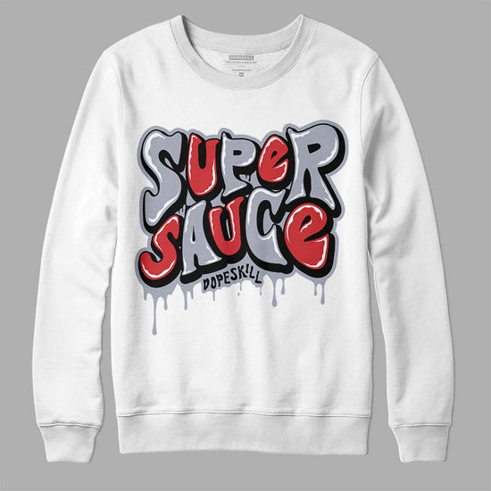 Jordan 4 “Bred Reimagined” DopeSkill Sweatshirt Super Sauce Graphic Streetwear - White 