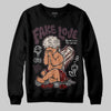 Adidas Samba OG Maroon Gold Metallic DopeSkill Sweatshirt False Love Graphic Streetwear - Black