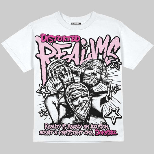 Dunk Low GS 'Triple Pink' DopeSkill Oversize Print T-Shirt Distorted Realms Graphic Streetwear