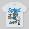 Jordan 4 Denim “Worn Blue” DopeSkill Toddler Kids T-shirt Self Made Graphic Streetwear - White 