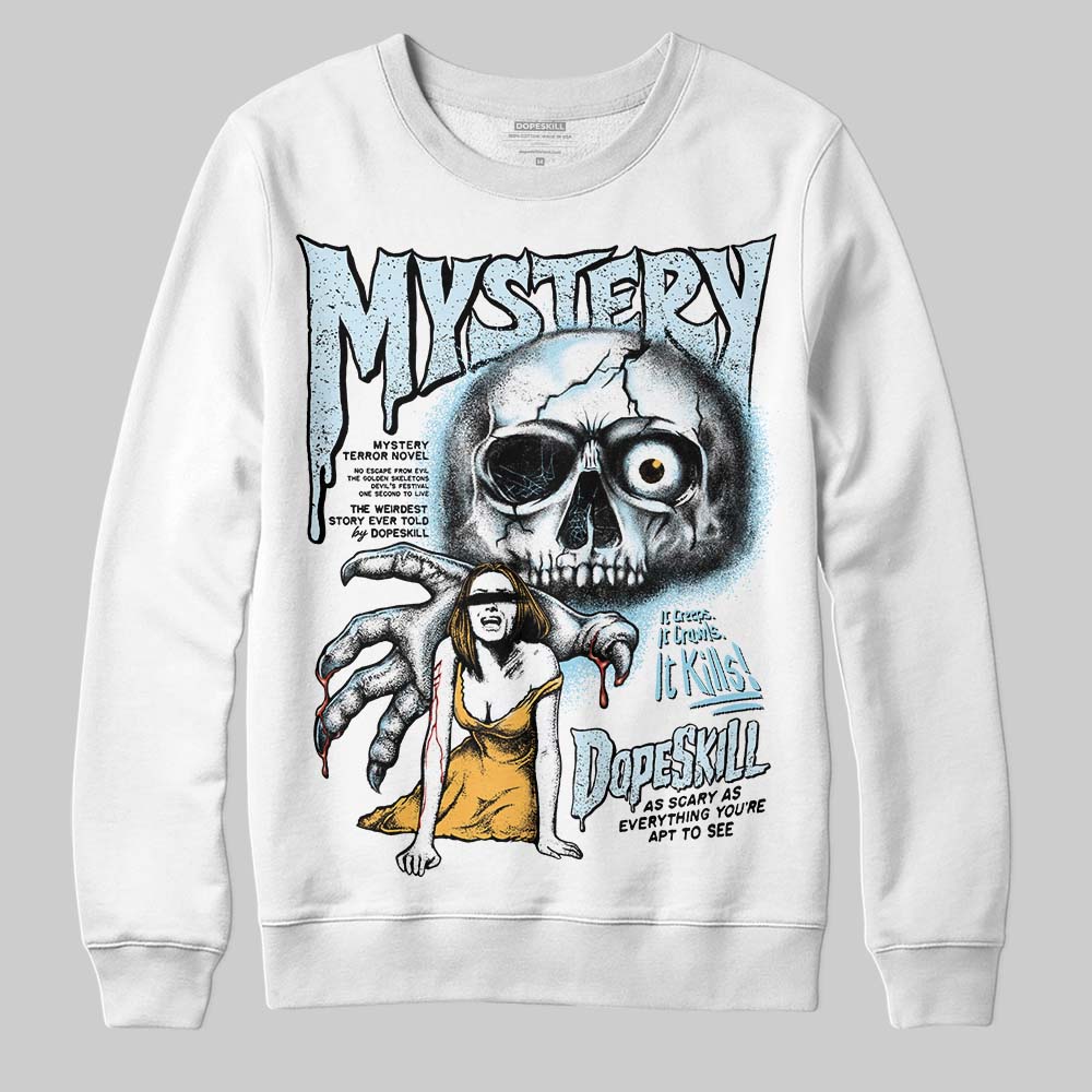 Vans Knu Stack Vintage Satin Dream Blue DopeSkill Sweatshirt Mystery Ghostly Grasp Graphic Streetwear - White