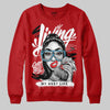 Red Sneakers DopeSkill Sweatshirt Living My Best Life Graphic Streetwear  - Red