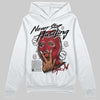 Jordan 14 Retro ‘Black Toe’ DopeSkill Hoodie Sweatshirt Never Stop Hustling Graphic Streetwear - White