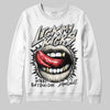 Jordan 5 Retro Reverse Metallic DopeSkill Sweatshirt Lick My Kicks Graphic Streetwear - White