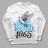 Jordan 2 Low "University Blue" DopeSkill Long Sleeve T-Shirt Juneteenth 1865 Graphic Streetwear - White