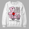 Dunk Low LX Pink Foam DopeSkill Sweatshirt Love Kills Graphic Streetwear - White