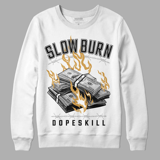 Jordan 11 "Gratitude" DopeSkill Sweatshirt Slow Burn Graphic Streetwear - White