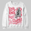 Dunk Low Valentine's Day (2026) DopeSkill Sweatshirt Real Ones Move In Silence Graphic Streetwear - White