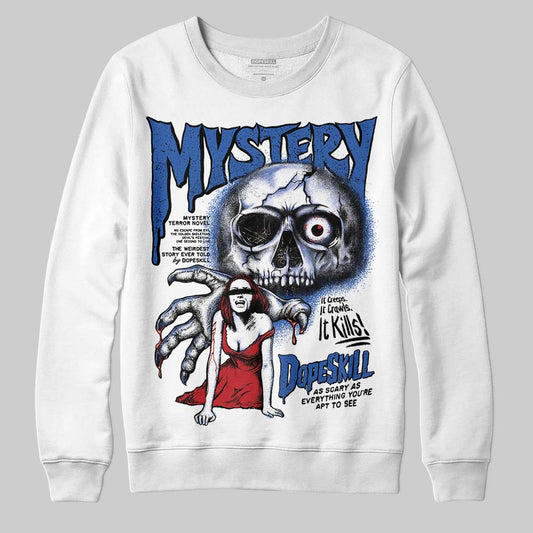 Jordan 1 Low Travis Scott x Fragment DopeSkill Sweatshirt Mystery Ghostly Grasp Graphic Streetwear - White 