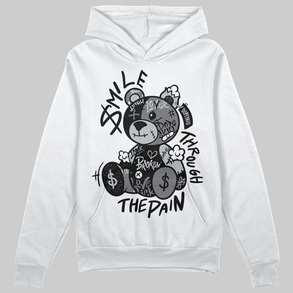 Jordan 4 “Fear” DopeSkill Hoodie Sweatshirt Smile Through The Pain Graphic Streetwear - White