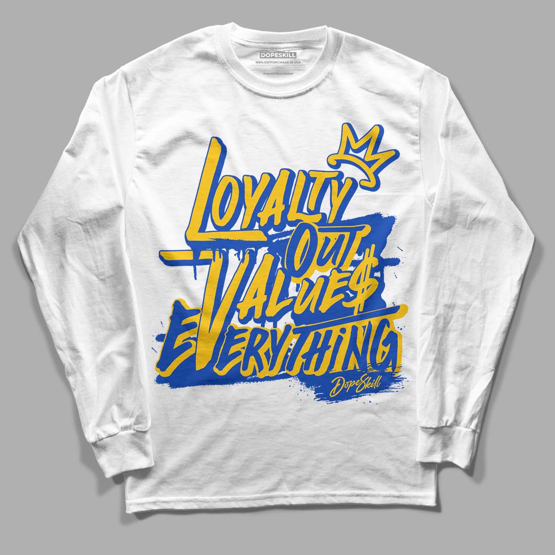 Jordan 14 “Laney” DopeSkill Long Sleeve T-Shirt LOVE Graphic Streetwear - White