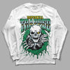 Jordan 5 “Lucky Green” DopeSkill Long Sleeve T-Shirt Trapped Halloween Graphic Streetwear - White