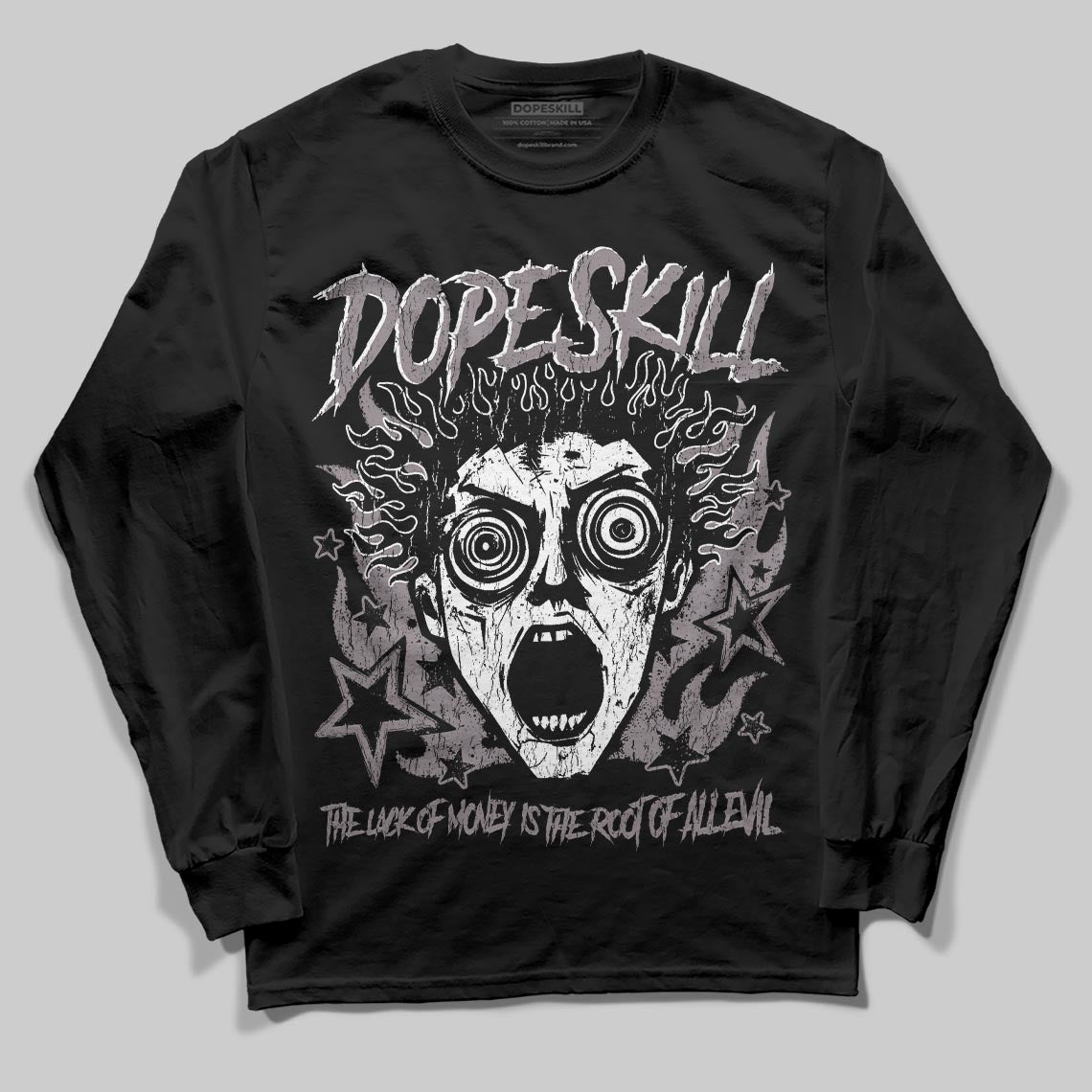 A Ma Maniére x Air Jordan 6 Retro “Smoky Mauve”⁠ DopeSkill Long Sleeve T-Shirt Root of Evil Graphic Streetwear - Black
