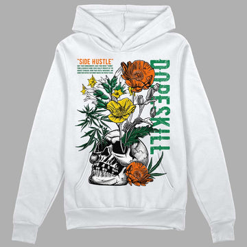 Green Sneakers DopeSkill Hoodie Sweatshirt Side Hustle Graphic Streetwear - White 