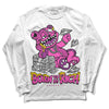 Jordan 4 GS “Hyper Violet” DopeSkill Long Sleeve T-Shirt Born To Be Rich Graphic Streetwear - White