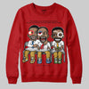Red Sneakers DopeSkill Sweatshirt First Sunday Graphic Streetwear - Red