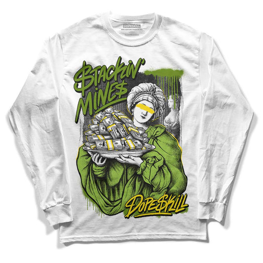 Dunk Low 'Chlorophyll' DopeSkill Long Sleeve T-Shirt Stackin Mines Graphic Streetwear - White