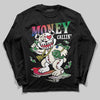 Jordan 11 Retro 285 Atlanta DopeSkill Long Sleeve T-Shirt Money Callin' Graphic Streetwear - Black