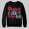 Jordan 5 Low “Peanut Butter Jelly” DopeSkill Sweatshirt Protect Me From Evil Graphic Streetwear - Black