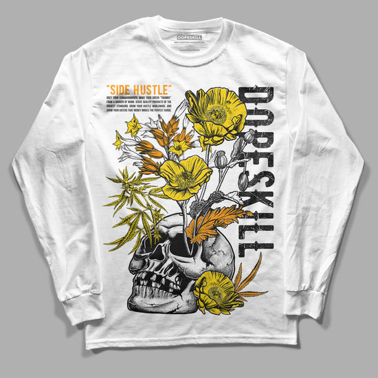 Jordan 6 “Yellow Ochre” DopeSkill Long Sleeve T-Shirt Side Hustle Graphic Streetwear - White