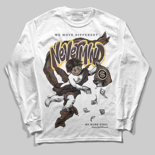 SoleFly x Air Jordan 12 Retro SP 'Cafecito/Baroque Brown' DopeSkill Long Sleeve T-Shirt Nevermind Graphic Streetwear - White 