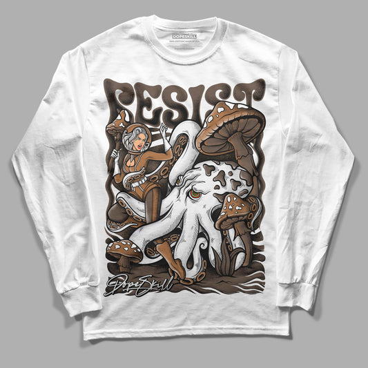 Jordan 1 Retro High OG Palomino DopeSkill Long Sleeve T-Shirt Resist Graphic Streetwear - White