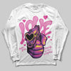 Pink Sneakers DopeSkill Long Sleeve T-Shirt Love Shot Graphic Streetwear - White