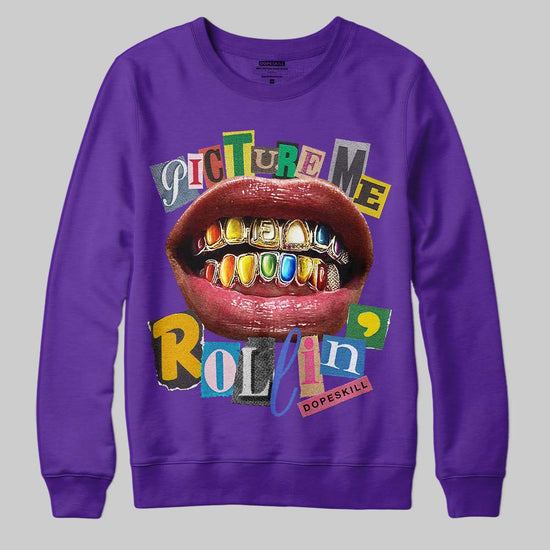 Picture Me Graphic DopeSkill Sweatshirt Streetwear - Purple