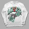 Jordan 3 "Green Glow" DopeSkill Long Sleeve T-Shirt Loser Lover Graphic Streetwear - White 