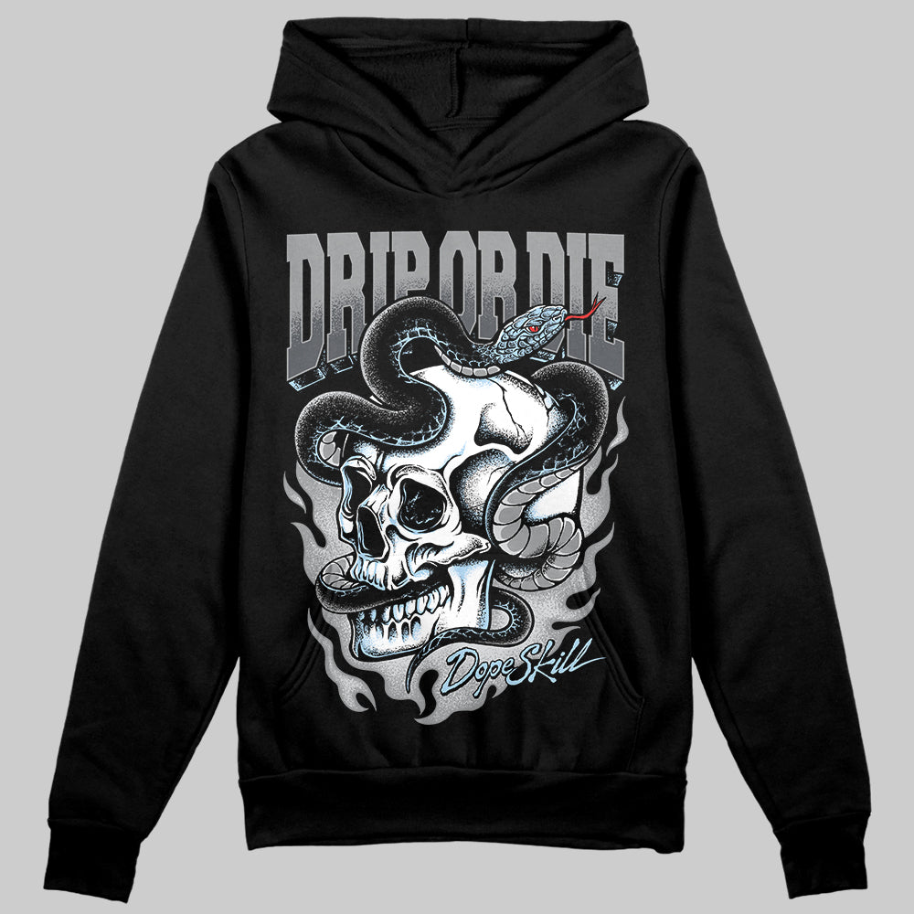 Jordan 5 Retro Wolf Grey (2026) DopeSkill Hoodie Sweatshirt Drip or Die Graphic Streetwear - Black