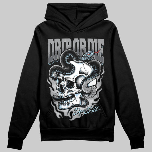 Jordan 5 Retro Wolf Grey (2026) DopeSkill Hoodie Sweatshirt Drip or Die Graphic Streetwear - Black