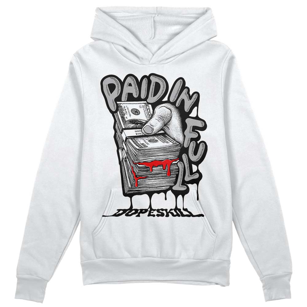 Jordan 1 Low OG “Shadow” DopeSkill Hoodie Sweatshirt Paid In Full Graphic Streetwear - White