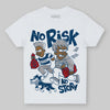 Jordan 12 Retro French Blue (2025) DopeSkill Toddler Kids T-shirt No Risk No Story Graphic Streetwear
