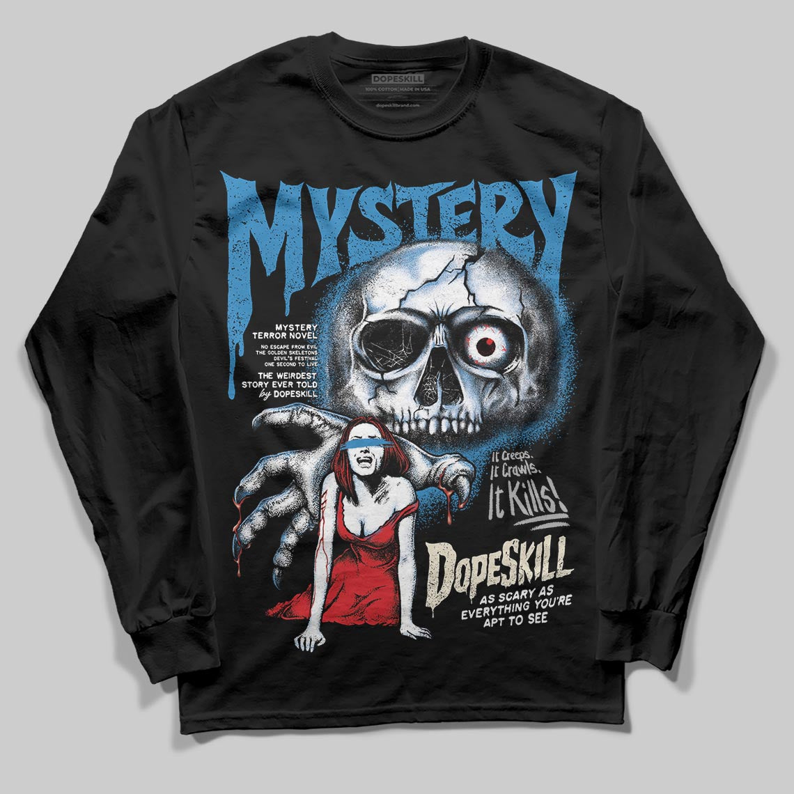 Jordan 3 Retro OG Rare Air DopeSkill Long Sleeve T-Shirt Mystery Ghostly Grasp Graphic Streetwear - Black