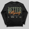 Jordan 4 Retro OG SP Undefeated (2025) DopeSkill Long Sleeve T-Shirt Better Myself Graphic Streetwear - Black