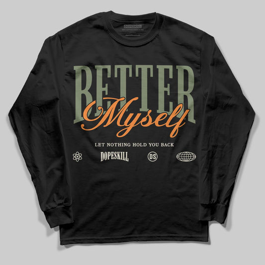 Jordan 4 Retro OG SP Undefeated (2025) DopeSkill Long Sleeve T-Shirt Better Myself Graphic Streetwear - Black