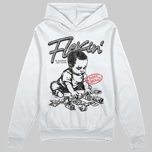 Jordan 10 Retro Shadow (2025) DopeSkill Hoodie Sweatshirt Flexin' Graphic Streetwear - White