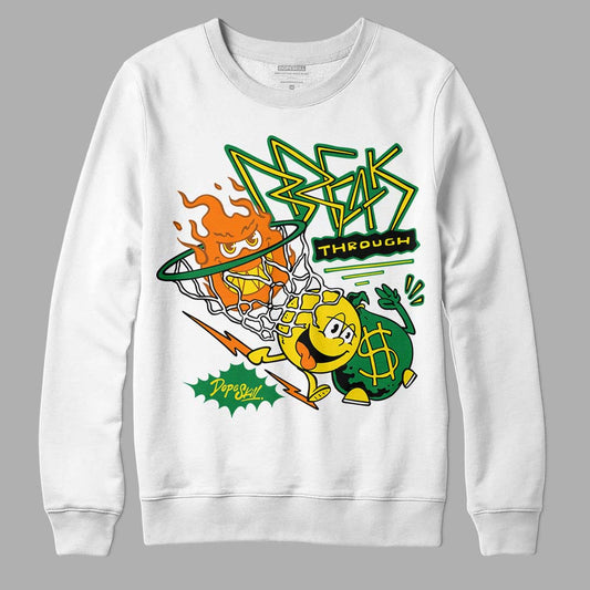 Dunk Low Reverse Brazil DopeSkill Sweatshirt Break Through Graphic Streetwear - White