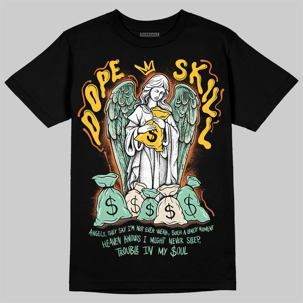 SB Dunk Low Rodeo Tourmaline DopeSkill T-Shirt Angels Graphic Streetwear - Black