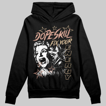 TAN Sneakers DopeSkill Hoodie Fix Your Energy Graphic Streetwear - black