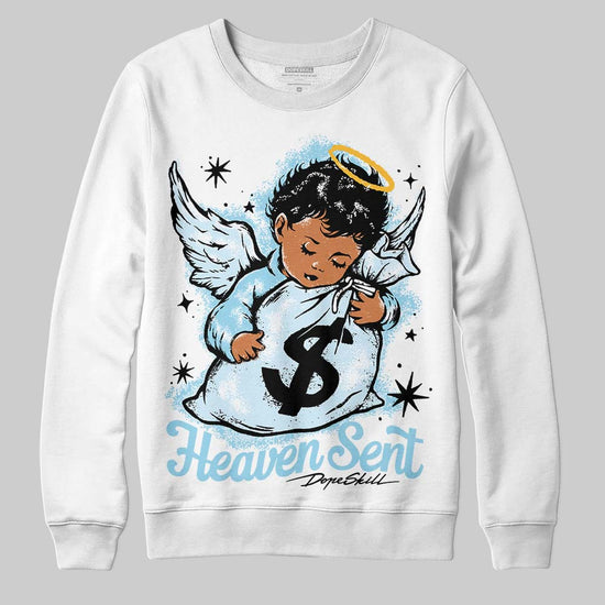 Vans Knu Stack Vintage Satin Dream Blue DopeSkill Sweatshirt Heaven Sent Graphic Streetwear - White