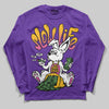 PURPLE Sneakers DopeSkill Long Sleeve T-Shirt Slow Life Graphic Streetwear  - Purple