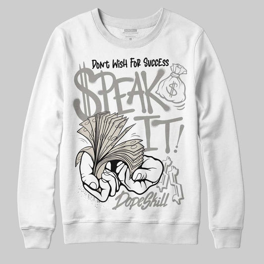 Jordan 3 Retro Pure Money DopeSkill Sweatshirt Speak It Graphic Streetwear - White