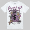 Jordan 2 “Mauve/Off-Noir” DopeSkill T-Shirt Money Bag Coming Up Graphic Streetwear - White