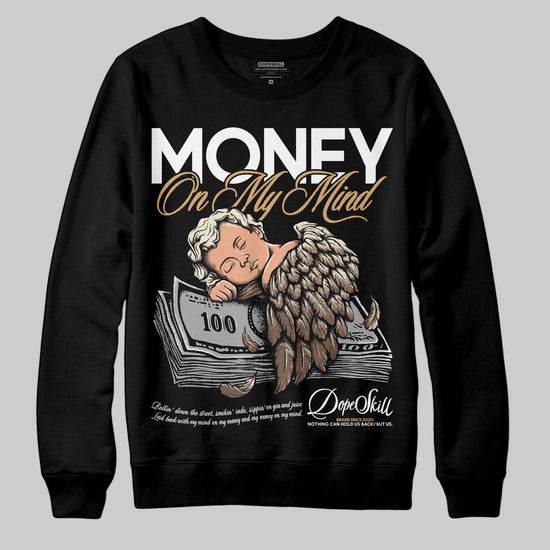 Jordan 5 “Earth/Metallic Gold” DopeSkill Sweatshirt MOMM Graphic Streetwear - Black