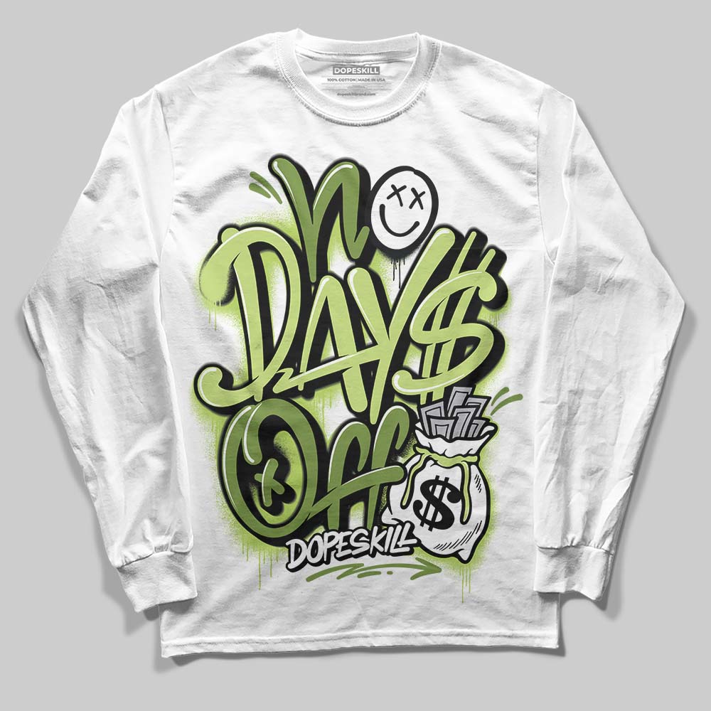 Dunk Low Pro SB 'Fruity Pack - Green Apple' DopeSkill Long Sleeve T-Shirt No Days Off Graphic Streetwear - White