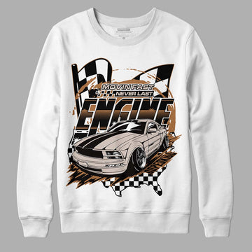 Jordan 3 Retro Palomino DopeSkill Sweatshirt ENGINE Tshirt Graphic Streetwear - White