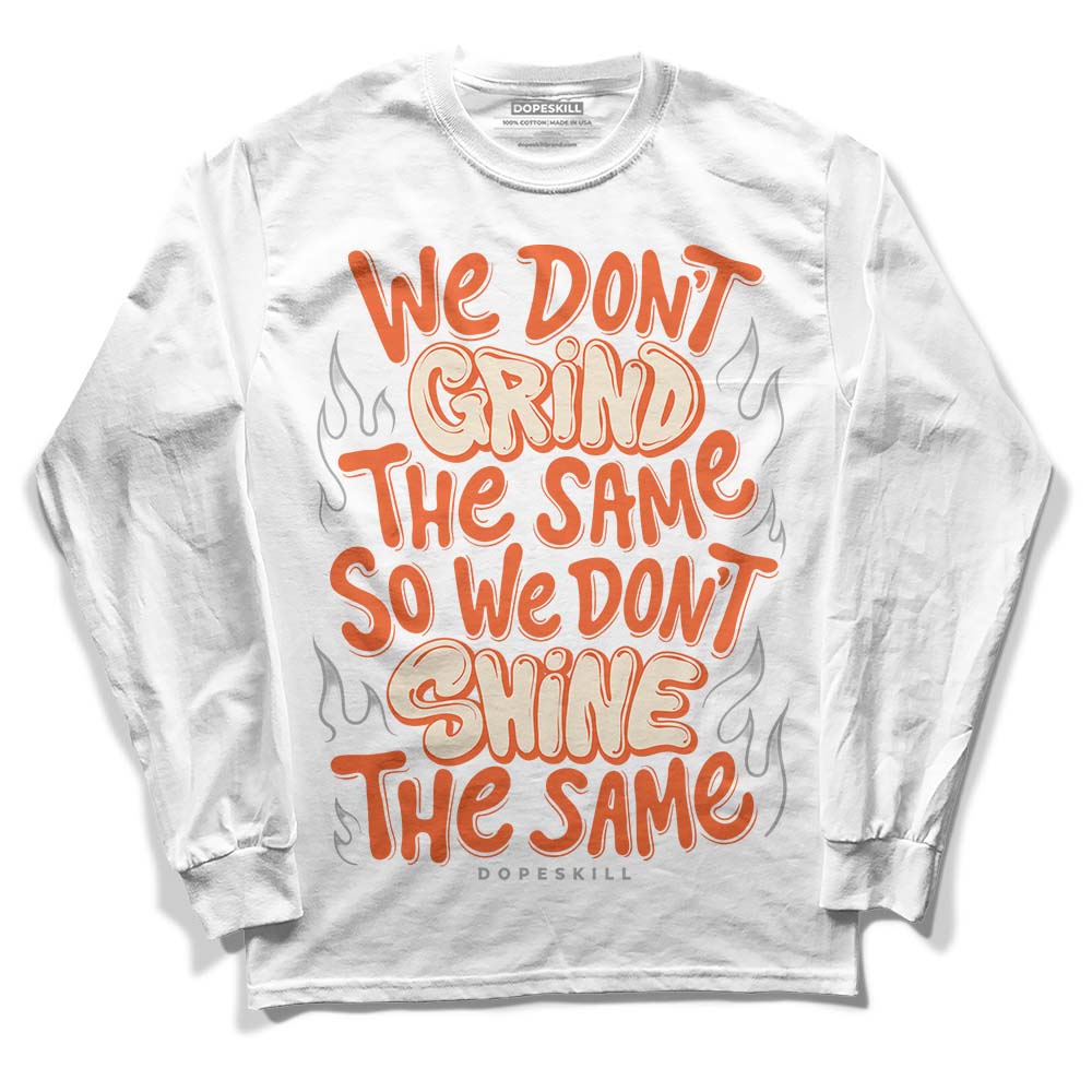 Jordan 3 Georgia Peach DopeSkill Long Sleeve T-Shirt Grind Shine Graphic Streetwear - White