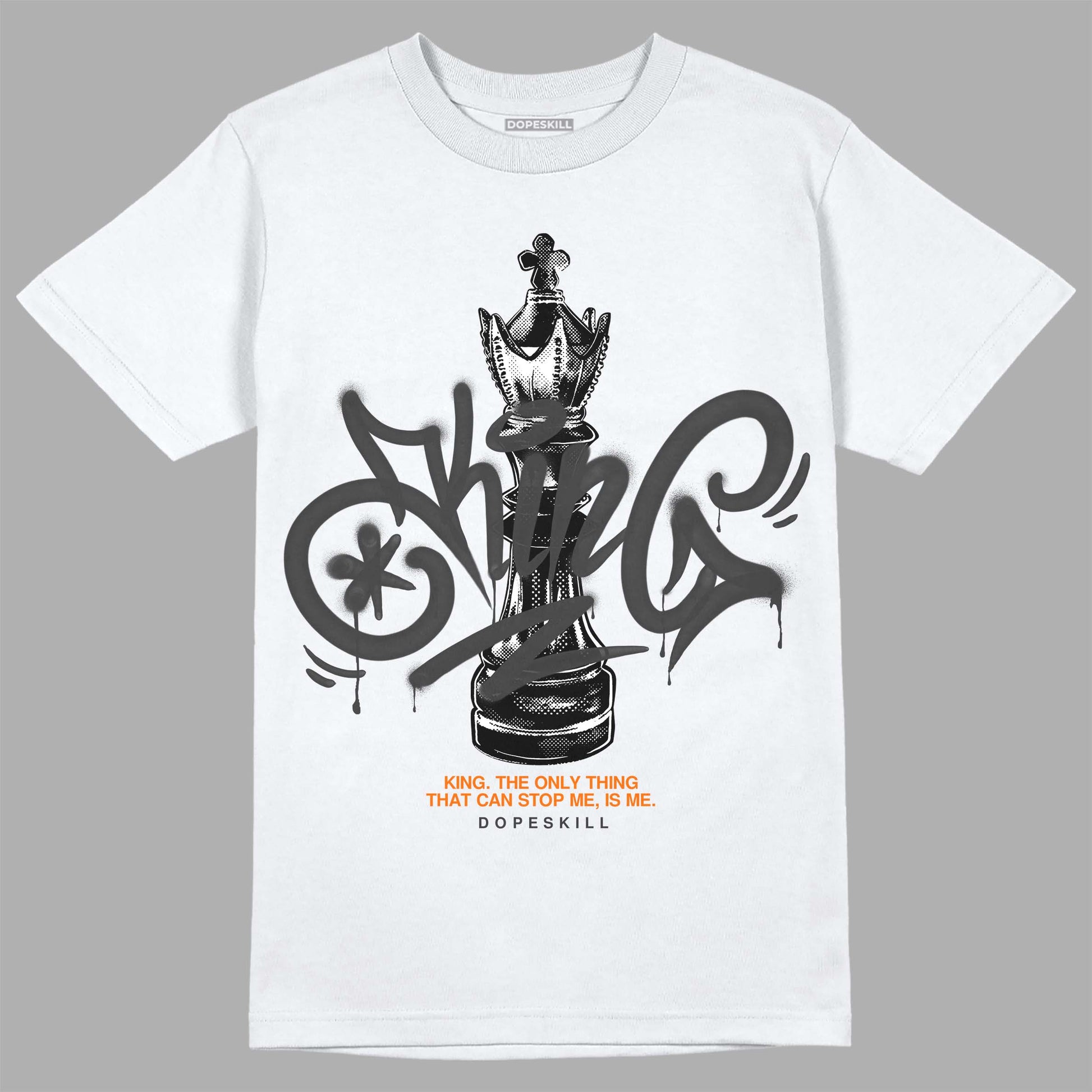 Jordan 3 Retro 'Fear Pack' DopeSkill T-Shirt King Chess Graphic Streetwear - White 