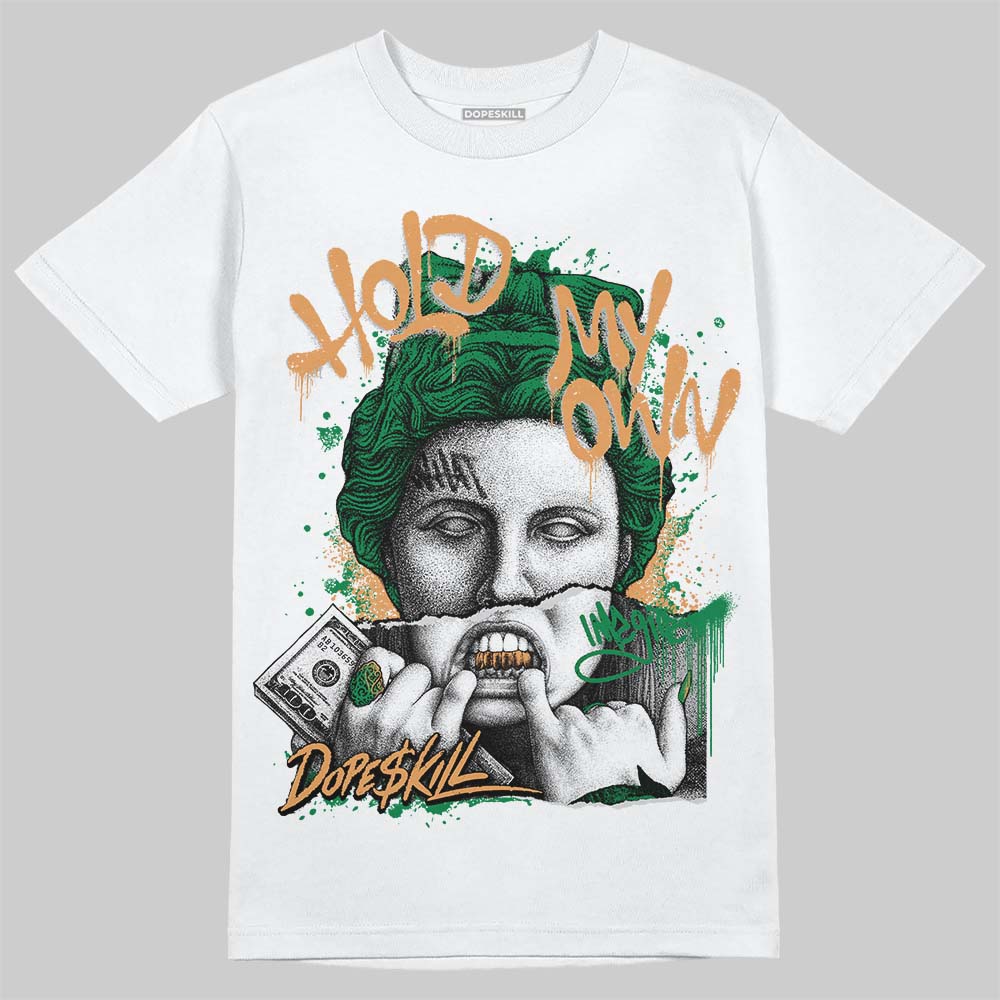 Nike SB x Jordan 4 “Pine Green” DopeSkill T-Shirt Hold My Own Graphic Streetwear - White